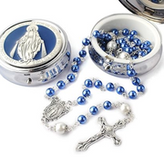 Blue Glass Pearl _Rosary Beads